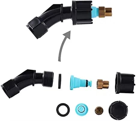 Buse réglable d'atomisation haute pression pour jardin, 1/2 "1/4", avec buse filetée simple/Double/T