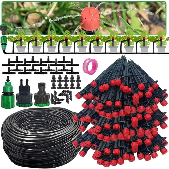 Kit de système d'arrosage automatique d'irrigation goutte-à-goutte de jardin, arroseur 1/4 ''13CM po