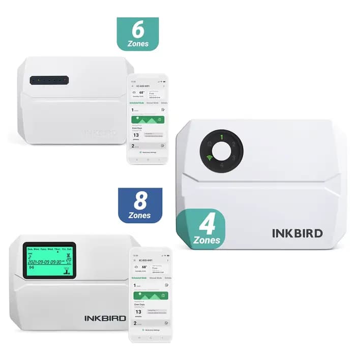 INKBIRD 4/6/8 Zones Wifi contrôleur d'irrigation intelligent automatique arrosage manuel APP contrôl