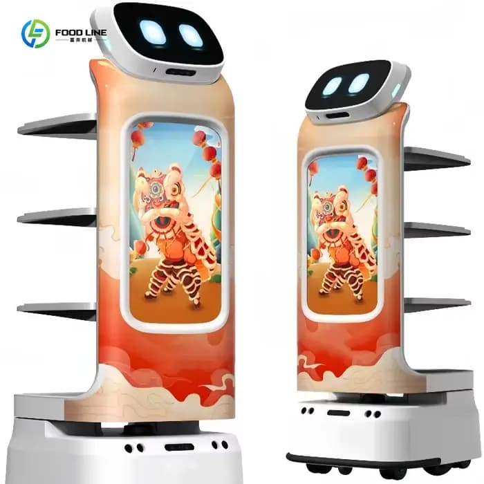Robot de service de restaurant Business Boost, robot serveur autonome, robot de transport de nourrit