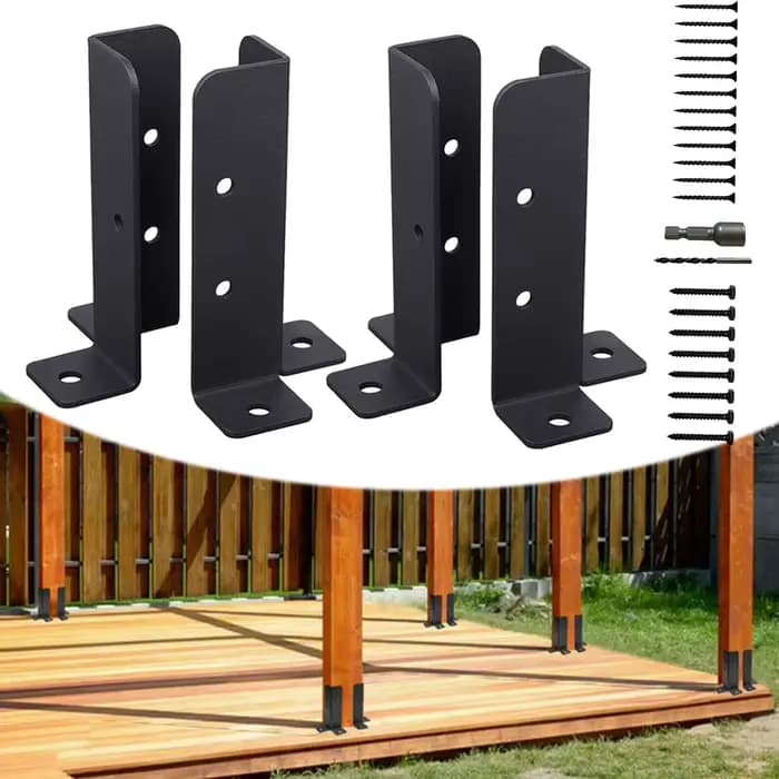 Supports de Base d'ancrage en métal, pont réglable, Support de meubles de pavillon de clôture pour g