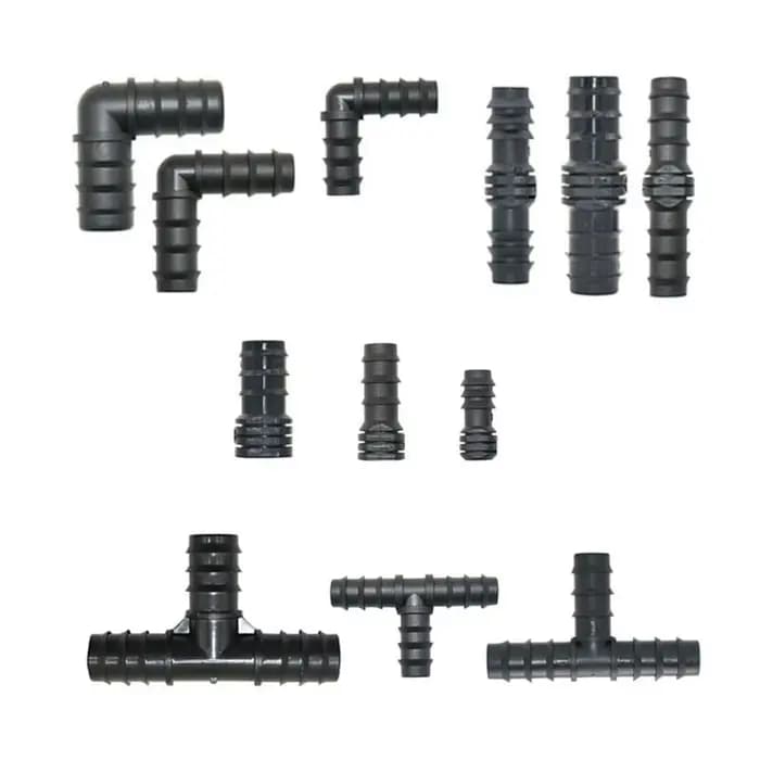 Joendoc4-Connecteur de tuyau d'irrigation goutte à goutte en PE, 16mm, 20mm, 25mm, coude en T, répar