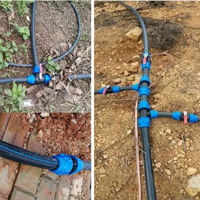 Séparateur d'eau du robinet en PVC PE, 20/25/32/40/50mm, connecteur de Valve rapide en plastique, ra