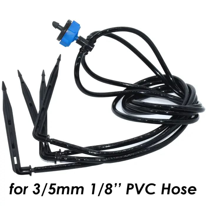 SPRYCLE-Micro système d'irrigation goutte-à-goutte avec connecteur 2 voies, tuyau en PVC, tube 140 e