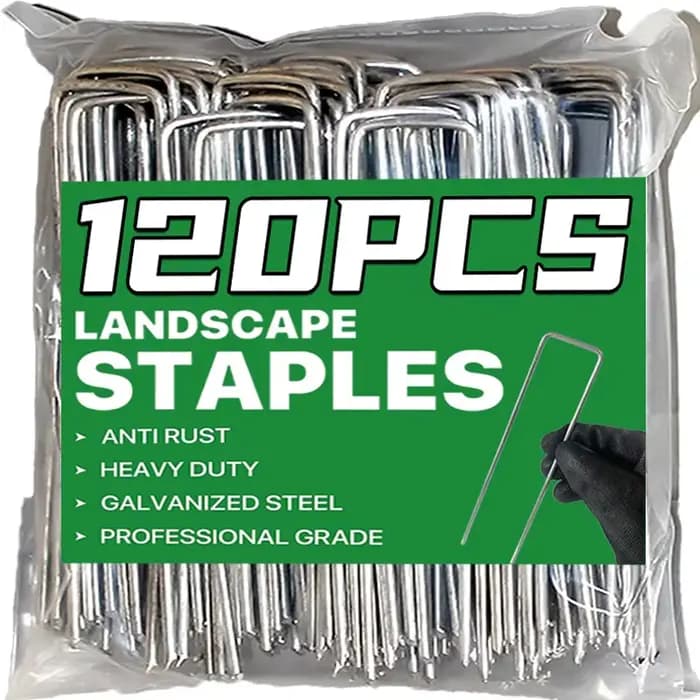 Agrafes de jardin de type U, piquets de tube de clôture robustes, broches Sod, pointe de paysage gal