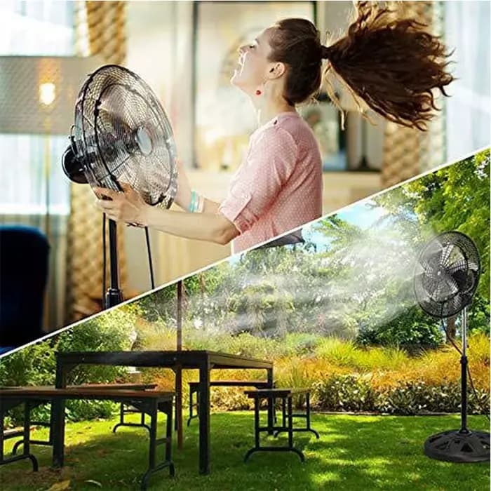 Système de brume d'anneau de ventilateur, anneau de refroidissement de brumisation de 1/4 pouces ave