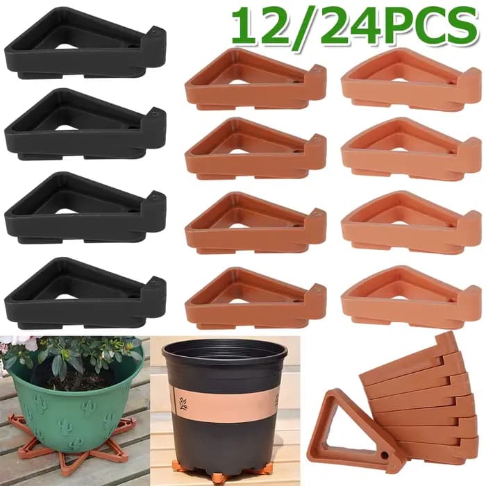 Pot de fleur pour plantes, support de pieds, rehausseurs triangulaires invisibles, lève-orteils, fou