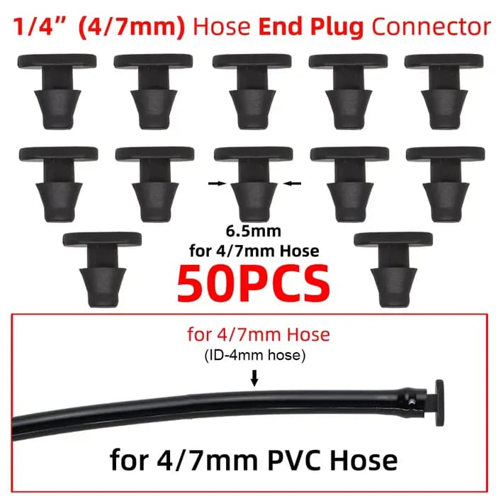 Connecteurs de tuyau d'arrosage de jardin 4/7mm, raccords d'irrigation goutte-à-goutte, raccords pou