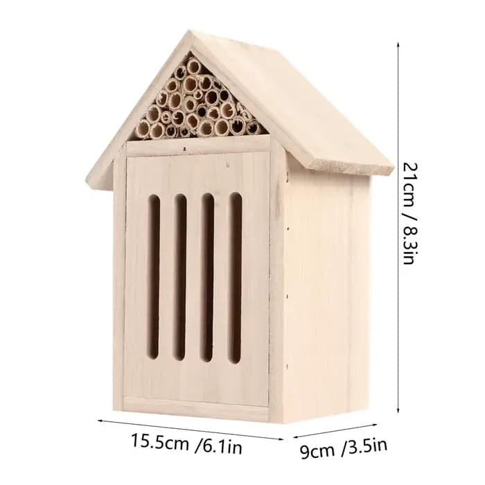 Maison d'Insectes en Bois, Abri d'Hôtel, Décoration de Jardin, Nid, Boîte