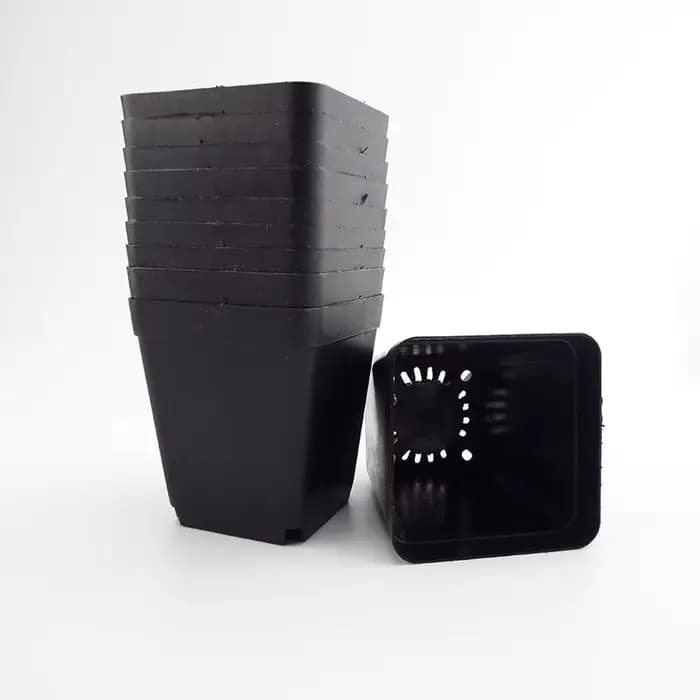 Pot de plantes en plastique 8x7x5 CM, petits Pots carrés créatifs pour plantes succulentes, décor de
