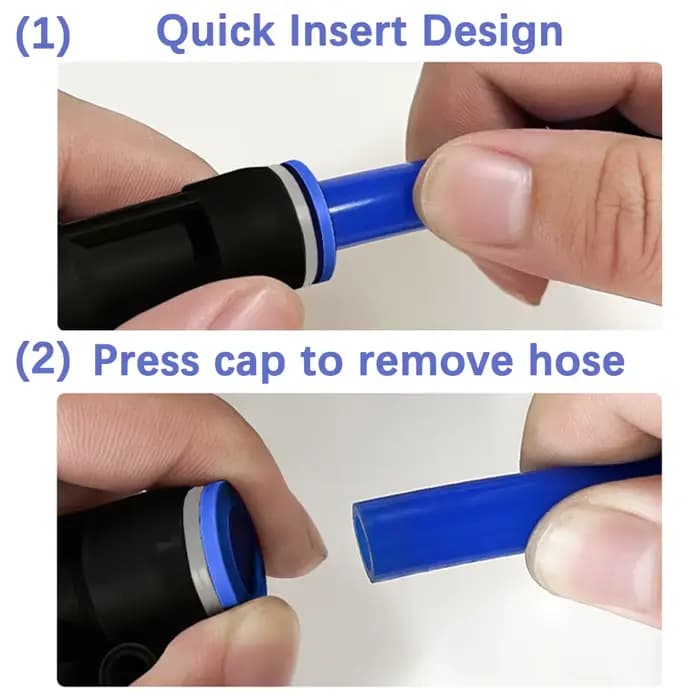 Adaptateur de tuyau à robinet à bille 4-16mm, 1 pièce, verrouillage coulissant, connecteur à dégagem