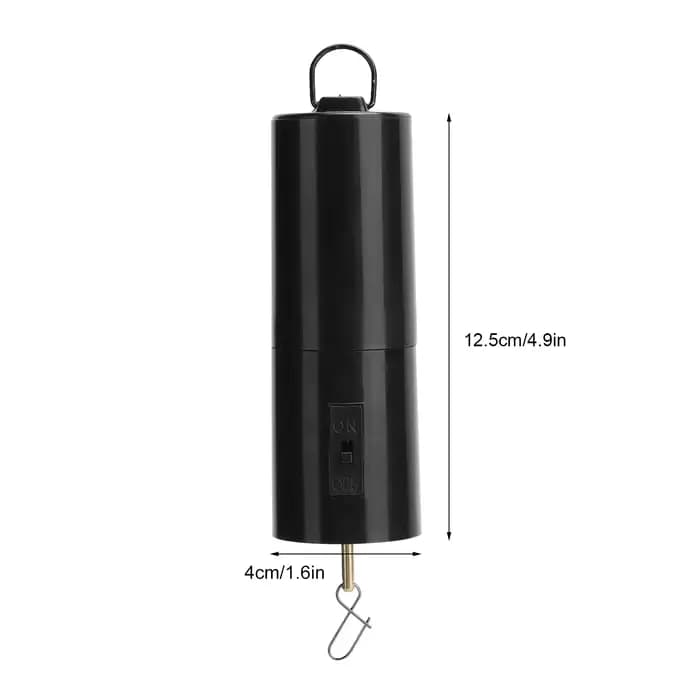 Moteur rotatif noir pour le vent, accessoire de décoration de jardin, mobile à piles, tendance