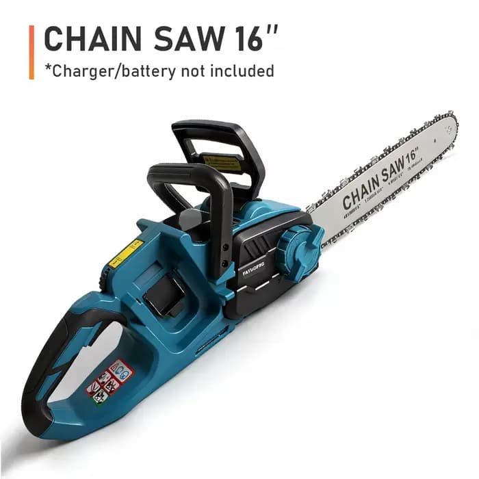 Scie à chaîne électrique sans fil 16 pouces (pour Makita) – Scie portative pour le travail du bois d