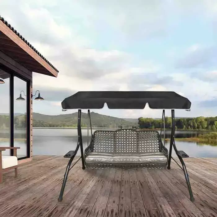 Auvent de balançoire étanche de remplacement, hamac de jardin extérieur, articles de balançoire de p