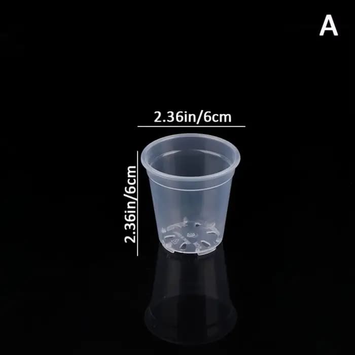 Pot de user inière Transparent de Grande Capacité, Pot de Démarrage Rond en Plastique Anti-déformati