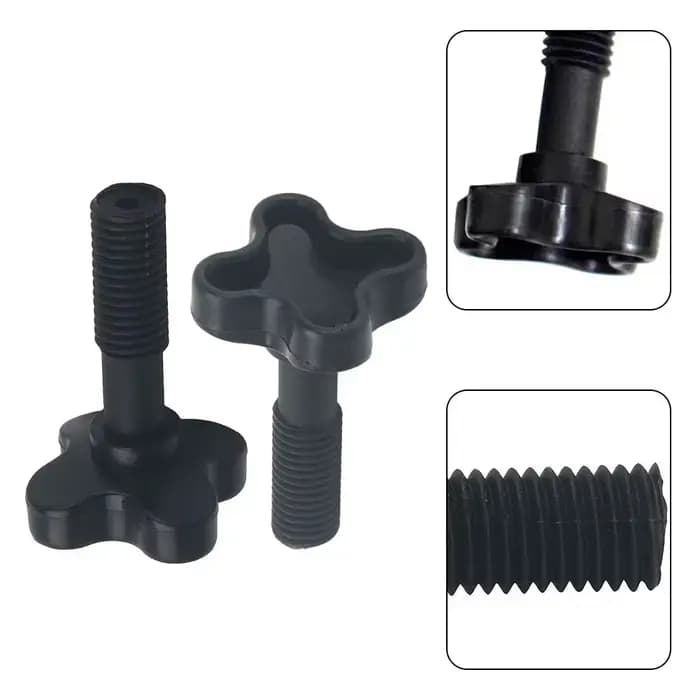 IMAand-Vis de fixation en plastique pour balançoire de jardin, boulons en plastique noir robuste pou