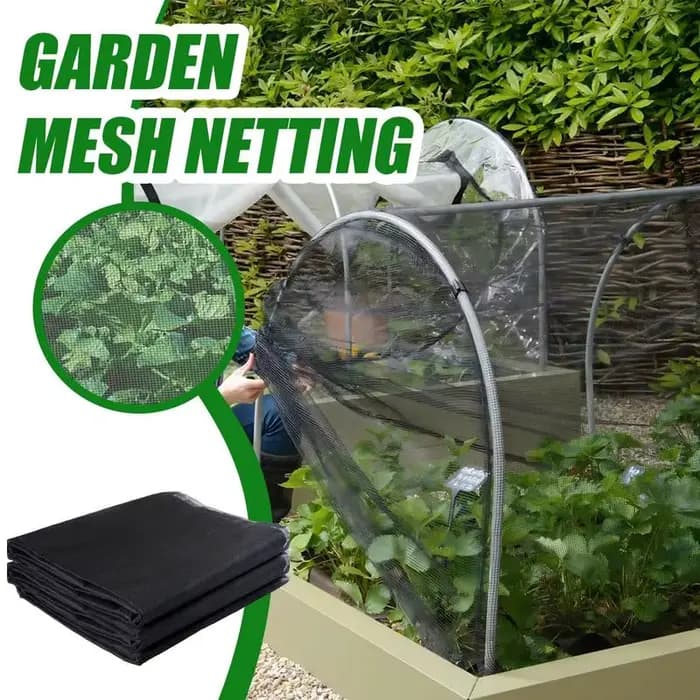 Filet anti-insectes de jardin noir, réutilisable, Anti-oiseau surélevé, couverture de lit de jardin,