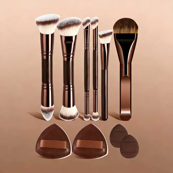 Ensemble de pinceaux de maquillage professionnels 6/10/18 pièces, pinceaux de maquillage portables d
