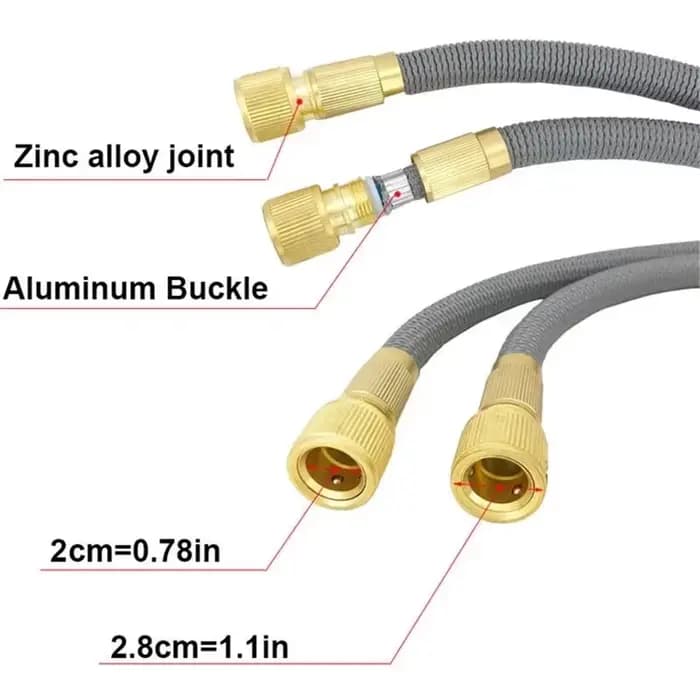 Pistolet à eau haute pression, tuyau magique flexible, plus résistant à l'usure, durable, jet réglab