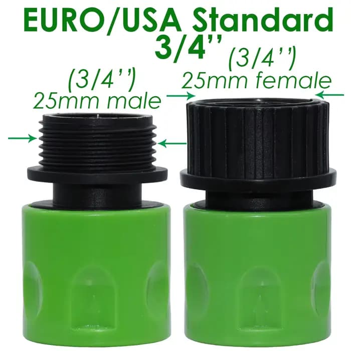 Sprymun-Connecteurs rapides de tuyaux 16mm 20mm, pour l'd'argile goutte-à-goutte dans le jardin, EUR