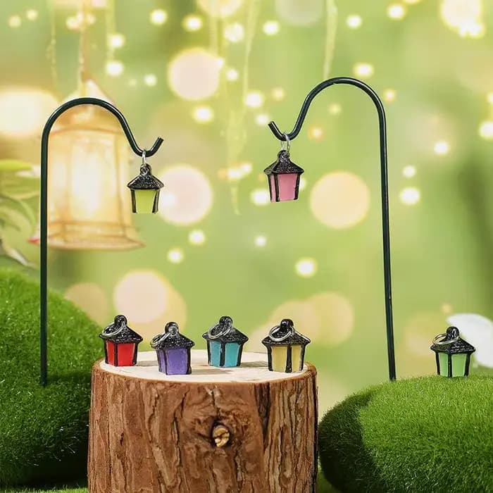 Piquets de jardin lumineux envoyés au hasard, 6 pièces, Mini décorations de bonsaï, artisanat de bri