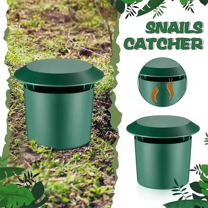 Piège à escargots de haute qualité, 5 pièces, durable, cage en plastique sûre pour légumes, fleurs,