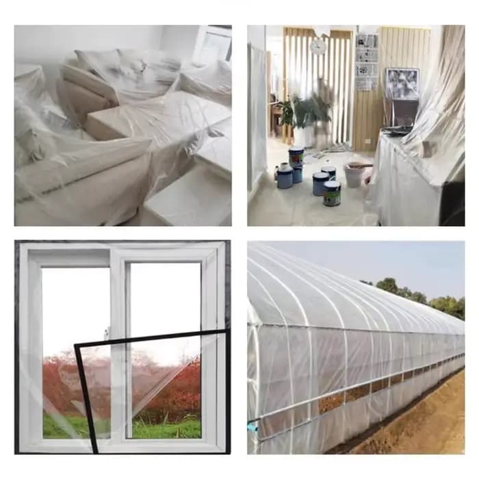 Optique-Film plastique transparent pour plantes succulentes de jardin, gril étanche à la pluie, gard