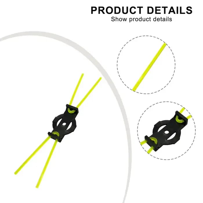 Tête de tondeuse à gazon pour l'entretien des pelouses et le jardinage, 16.5*3*1, outils de jardinag