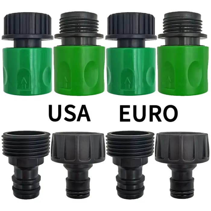 Tétine à connecteur rapide EURO USA, adaptateur de tuyau fileté mâle de 3/4 pouces pour système d'ar