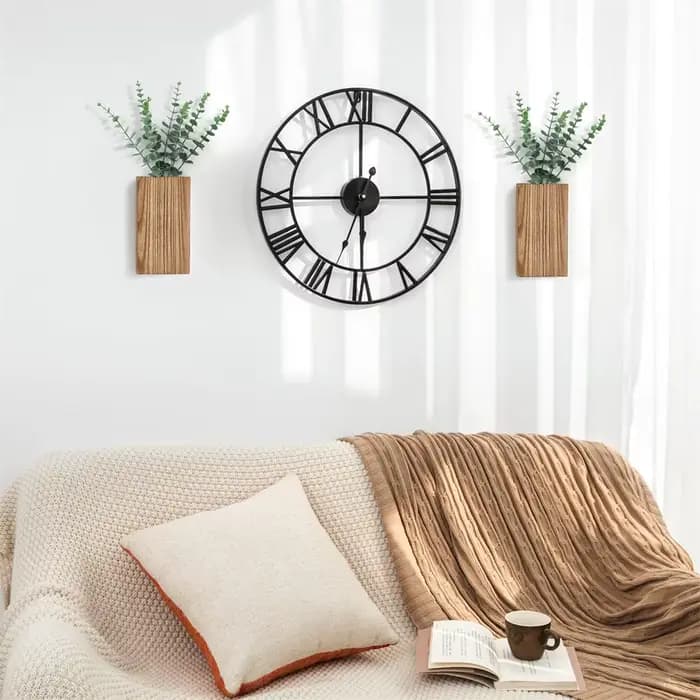 Jardinière murale en bois pour légumes et fleurs séchées, Vase suspendu en bois d'intérieur, décorat