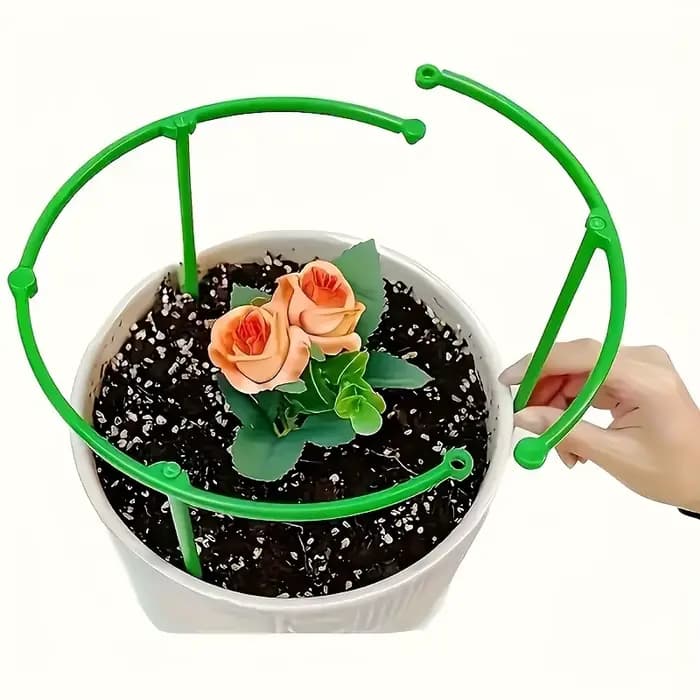 Anneaux de Support pour plantes empilables en plastique, 60 pièces, piquets de jardin à 10 niveaux p