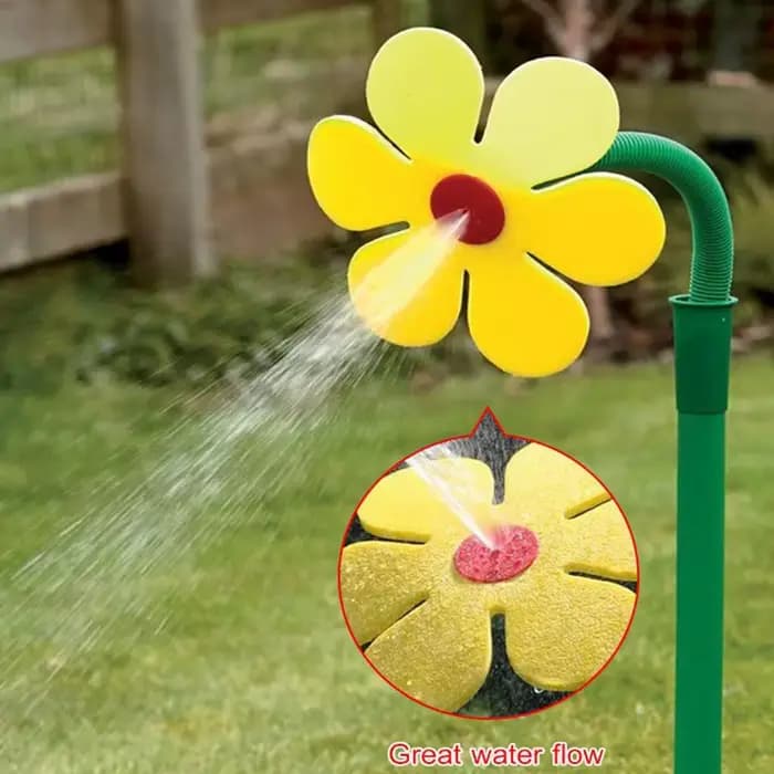 Arroseur de pelouse de jardin en forme de fleur, rotation paresseuse 720, pulvérisation d'eau rotati