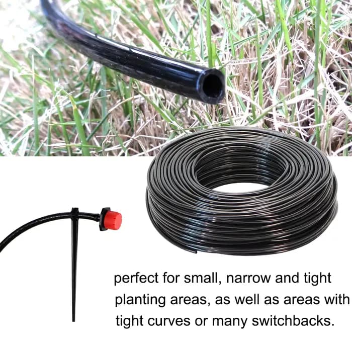 Tuyau d'arrosage de jardin en PVC, 5-10m, 4/7mm, système de micro d'argile avec 8 trous, goutteurs,