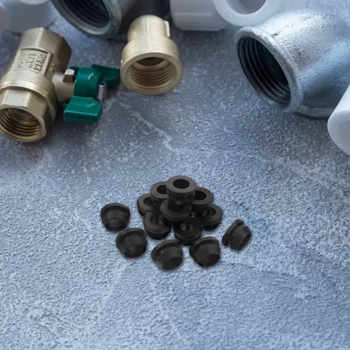 Joint de Valve de dérivation d'irrigation, 50 pièces, rondelle étanche en Silicone TPE noir 16mm, ét