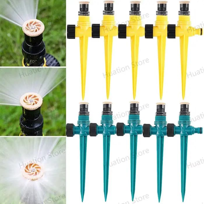 Système d'arrosage automatique de jardin, 5 pièces, rotation à 360 °, d'argile du sol agricole, pris