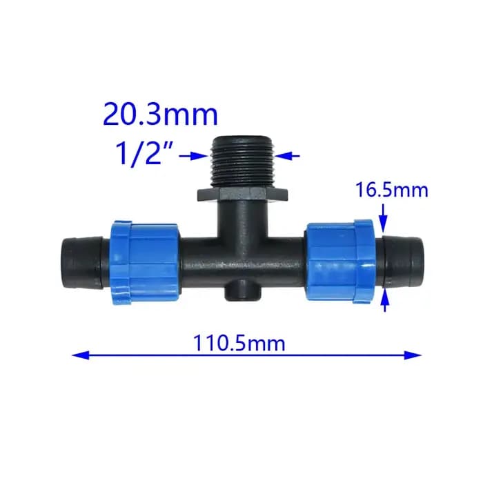 Connecteurs de bande d'égouttement d'irrigation 16mm, 5 pièces, connecteur de réparation de prise d'