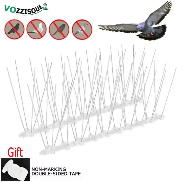 Nouveau Kit d'épines anti-oiseaux et anti-pigeons pour balcon en acier inoxydable