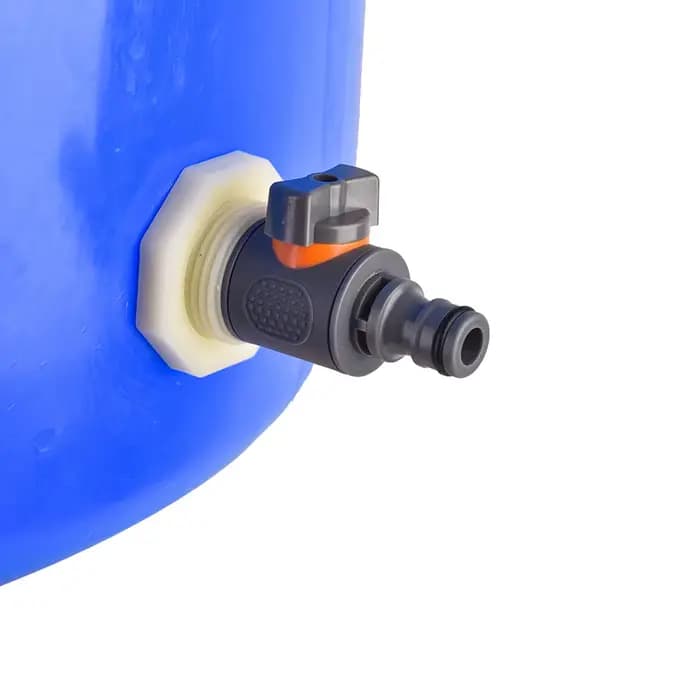Kit de montage de cloison de baril de pluie, assujetde baril de pluie en PVC avec adaptateur de tuya