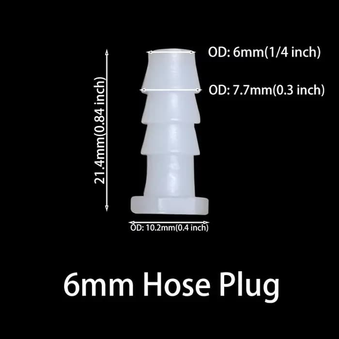 Bouchon de tuyau en plastique, 5 pièces, inverseur d'eau, bouchon de tuyau d'arrêt de débit, tube en