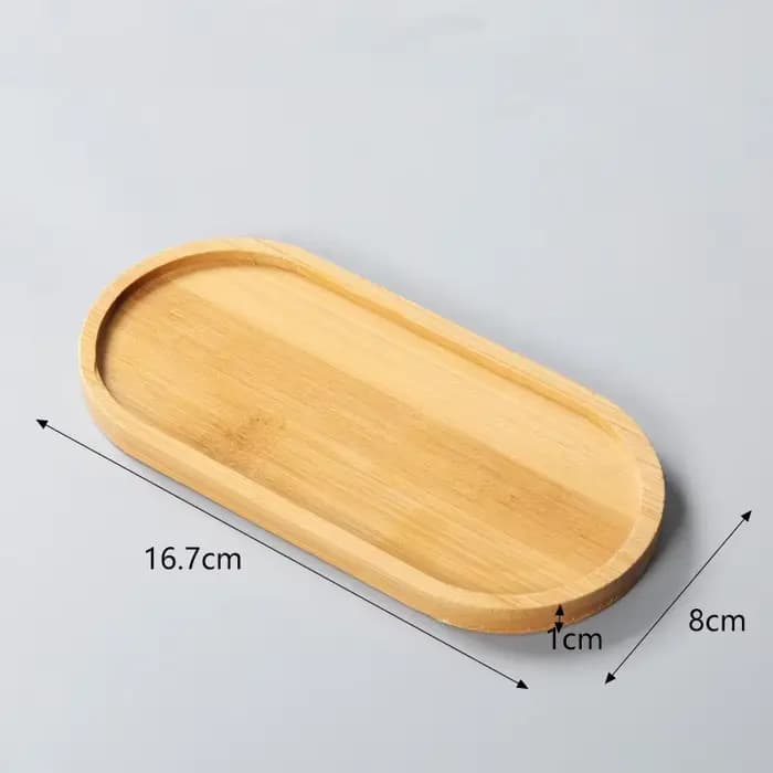 Plateau multi-bambou, soucoupe en bois, Pot de fleur, plateau de tasse, plaque de dessous de verre p