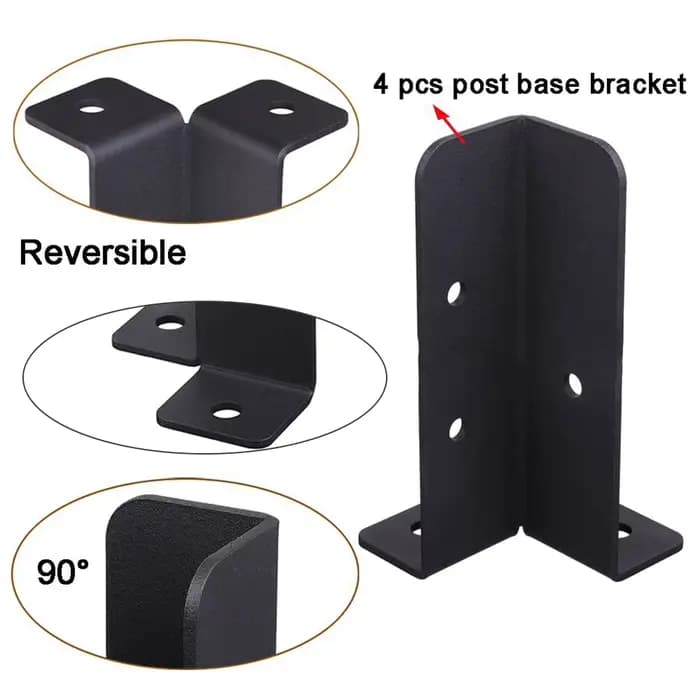 Supports de Base d'ancrage en métal, pont réglable, Support de meubles de pavillon de clôture pour g