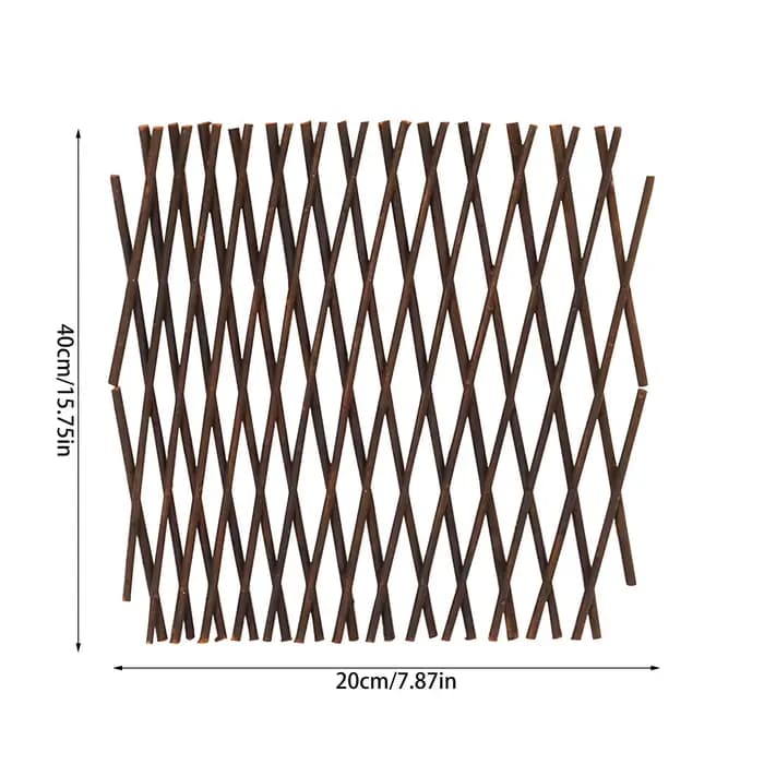 Clôture extensible en saule 40 cm, treillis rétractable simple, bordure décorative pour jardin, pati