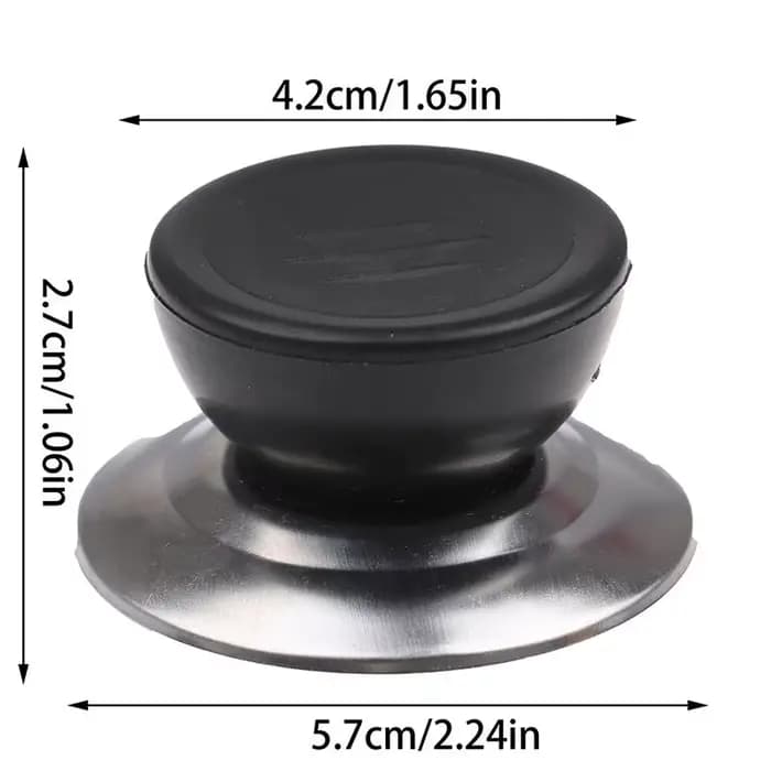 Poignée de couvercle de Pot 3 pièces, bouton de Pot en verre en plastique universel, tête de couverc