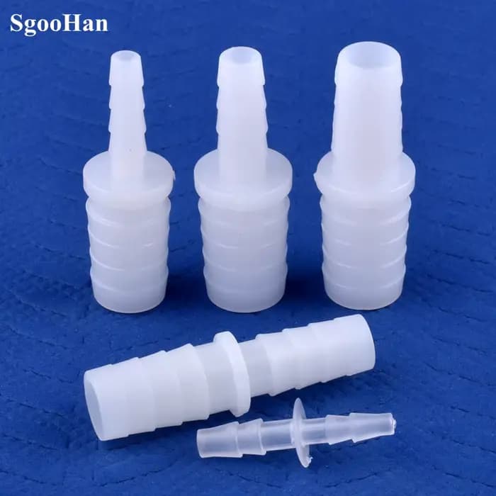 5 ~ 200 pièces 4 ~ 12mm à 2.4 ~ 9mm blanc PE pagode réduisant les connecteurs directs réservoir d'aq