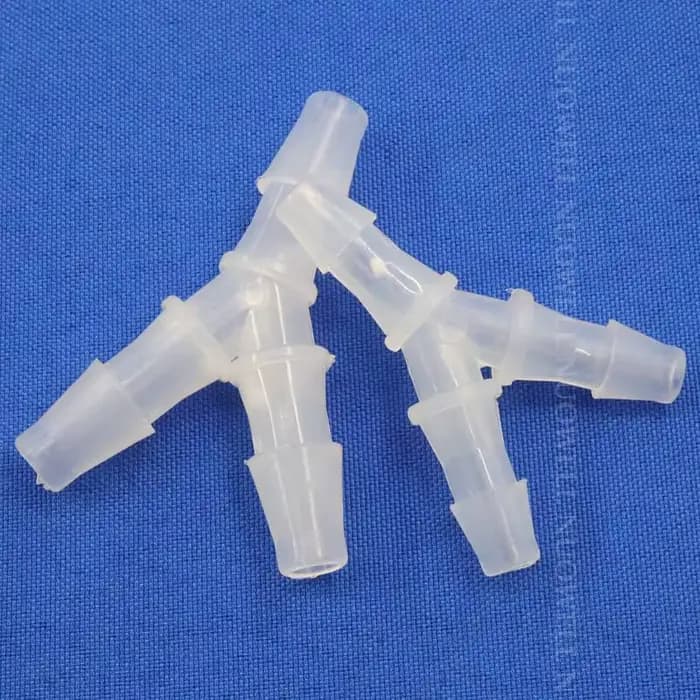 Connecteurs en T de type Y en plastique PP, 200-2.4mm, 6.4-5 pièces, Sppliters de tuyau, poisson d'a