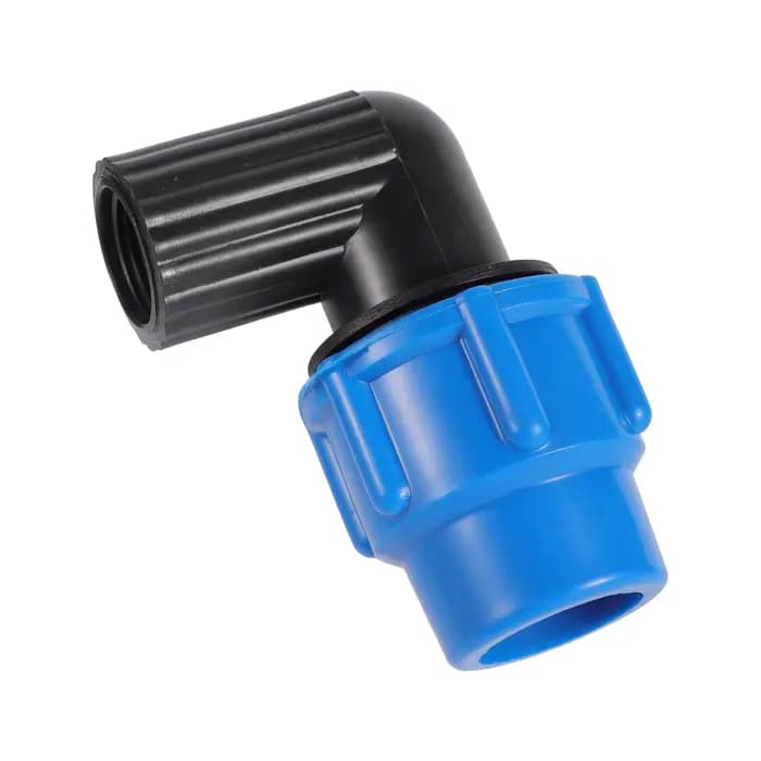 Connecteur rapide de tuyau PE 20/25/32mm, coude réduisant le Joint de tuyau d'eau, filetage femelle