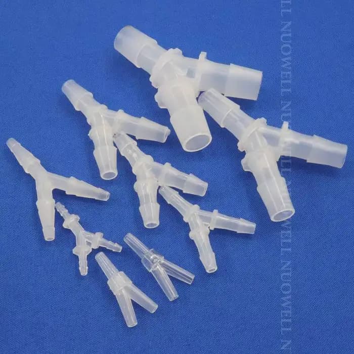 Connecteurs en T de type Y en plastique PP, 200-2.4mm, 6.4-5 pièces, Sppliters de tuyau, poisson d'a