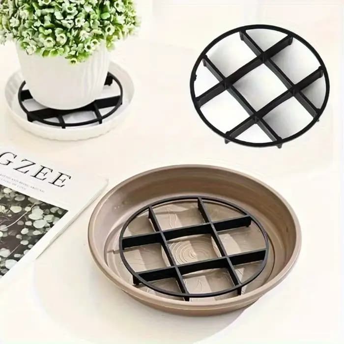Coussin de Pot de fleur à grille circulaire, supports surélevés, adapté aux soins des plantes en Pot