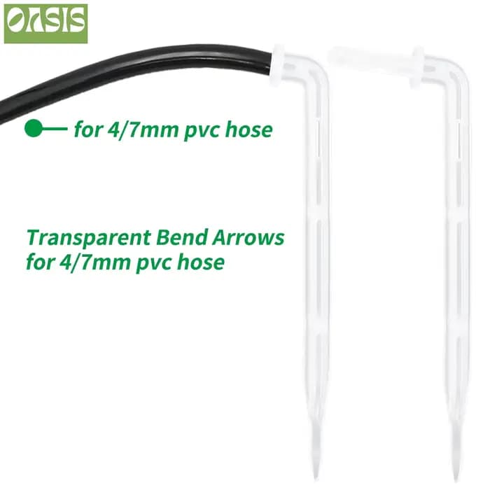 OASIS-Micro Irrigation de Jardin, Flèche de Courbure Transparente, Goutteur de Tuyau, Émetteur de Go