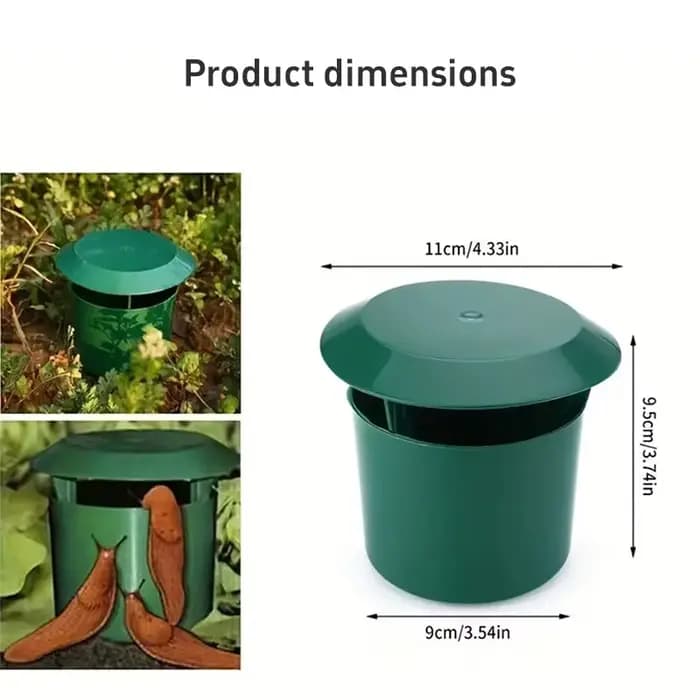 Piège à escargots de haute qualité, 5 pièces, durable, cage en plastique sûre pour légumes, fleurs,
